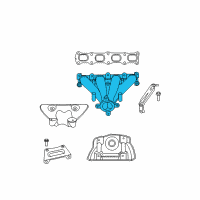 OEM 2009 Dodge Caliber Exhaust Manifold Diagram - 4884822AC