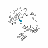 OEM 2003 Nissan Altima Switch Assy-Rear Defogger Diagram - 25350-8J010