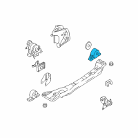 OEM 2003 Nissan Sentra Engine Mounting Insulator , Rear Diagram - 11320-AU401