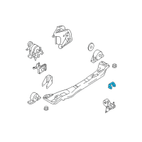 OEM 2005 Nissan Sentra Stopper-Rubber, Engine Mounting Diagram - 11215-AU410