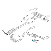 OEM 2022 Ford Escape Converter Nut Diagram - -W520103-S442