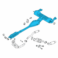 OEM 2017 Ford Fusion Muffler & Pipe Diagram - HS7Z-5230-A