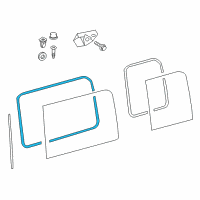 OEM 2007 Dodge Sprinter 2500 WEATHERSTRIP-Window Opening Diagram - 68019432AA