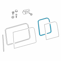 OEM 2007 Dodge Sprinter 2500 WEATHERSTRIP-Window Opening Diagram - 68019430AA