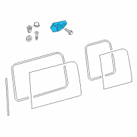 OEM 2007 Dodge Sprinter 3500 Vent Window Motor Diagram - 68019424AA