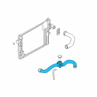 OEM Dodge Dakota Hose-Radiator Inlet Diagram - 52029199AC