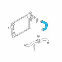 OEM 2004 Dodge Dakota Hose-Radiator Outlet Diagram - 52029205AC