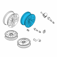 OEM 2018 Lincoln MKX Wheel, Alloy Diagram - FA1Z-1007-B