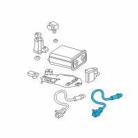 OEM Buick Rainier Rear Oxygen Sensor Diagram - 19209805