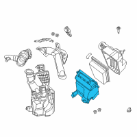 OEM 2019 Nissan Sentra Body Assembly-Air Cleaner Diagram - 16528-3RC2A