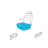 OEM 2001 Dodge Caravan Seat Cushion Pad Diagram - UE502L5AA