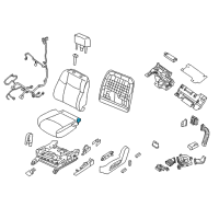 OEM 2019 Nissan Murano Pad Front Seat Cushion With Heat Element Diagram - 87361-5AA6A