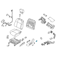 OEM 2015 Nissan Murano Switch Assy-Seat Lumbar Diagram - 87317-5AA2B
