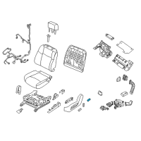 OEM Nissan Murano Switch Assy-Seat Lumbar Diagram - 87317-5AA2B