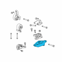 OEM 2011 Cadillac SRX Mount Bracket Diagram - 13227755