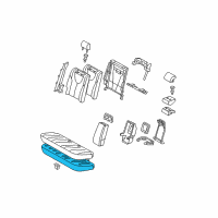 OEM 2011 Toyota Camry Seat Cushion Pad Diagram - 71503-06100