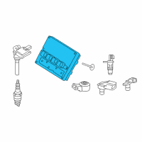 OEM 2015 Jeep Grand Cherokee Electrical Powertrain Control Module Diagram - 5150927AB