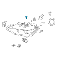 OEM 2013 BMW ActiveHybrid 3 Self-Locking Hex Bolt Diagram - 07-14-6-961-201