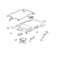 OEM 2009 Buick Lucerne Reading Lamp Bulb Diagram - 15251473