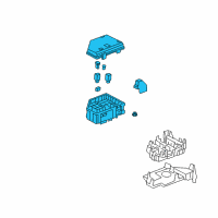 OEM Chevrolet Traverse Fuse & Relay Box Diagram - 20972851