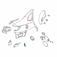OEM Saturn LW2 Latch Asm, Fuel Tank Filler Diagram - 90584440