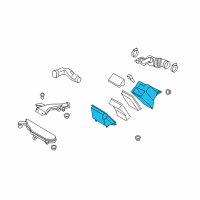 OEM 2010 Nissan Cube Cover Lower Diagram - 16528-ED800