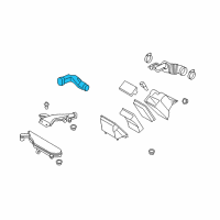 OEM 2009 Nissan Cube Duct - Air Diagram - 16554-ED805