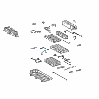 OEM 2010 Lexus LS600h Cable, Hv Battery Pack Diagram - G92Y1-50010