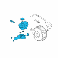 OEM 2009 Mercury Mariner Master Cylinder Diagram - 9L8Z-2140-C
