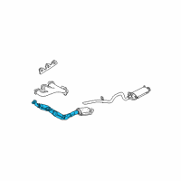 OEM 2001 Ford Explorer Sport Trac Inlet Pipe Diagram - 2L2Z-5F250-BA