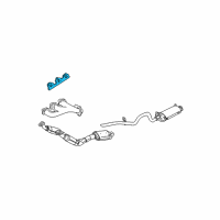OEM 2002 Mercury Mountaineer Gasket Diagram - 4L2Z-9448-CA