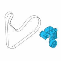 OEM 2022 Kia Rio Auto TENSIONER Assembly- Diagram - 252802M000