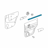 OEM 2008 Dodge Durango Seal-Rear Door Diagram - 55364081AD