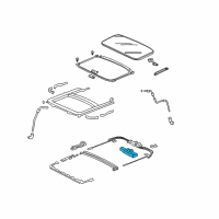 OEM 2015 Honda Civic Motor Assy., Sunroof Diagram - 70450-TR0-A01