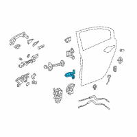 OEM Honda Crosstour Hinge, Left Rear Door (Lower) Diagram - 67960-SLA-H11ZZ