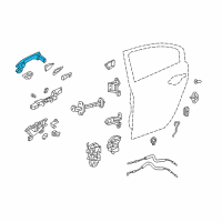 OEM Acura TSX Handle, Passenger Side Diagram - 72141-TL0-E01