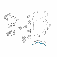 OEM Acura TSX Cable, Rear Inside Handle Diagram - 72631-TL0-G01