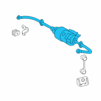 OEM 2010 Lexus RX450h ACTUATOR Assembly, Rear STABILIZER Control Diagram - 48870-48010