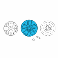 OEM 2014 Kia Optima Wheel Assembly-Aluminum Diagram - 529102T570
