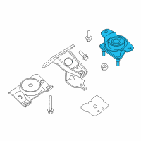 OEM Nissan Armada Engine Mounting Insulator, Rear Diagram - 11320-1LA1A