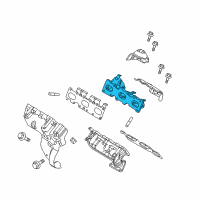 OEM 2016 Lincoln MKS Exhaust Manifold Diagram - DA5Z-9430-A