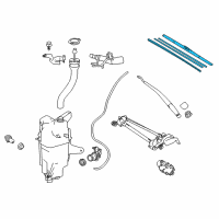 OEM Toyota Corolla iM Front Blade Diagram - 85212-42130