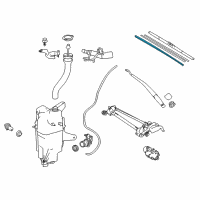 OEM Windshield Wiper Blade Refill, Right Diagram - 85214-28090