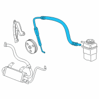 OEM Dodge Neon Line-Power Steering Return Diagram - 4656233AB