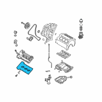 OEM 2012 Hyundai Santa Fe Gasket-Rocker Cover, RH Diagram - 22441-3C710