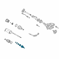 OEM 2001 GMC Sierra 3500 Joint Asm-Front Wheel Drive Shaft Cv Diagram - 26058362