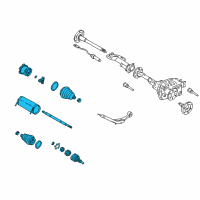 OEM 2002 GMC Sierra 1500 HD Axle Shaft Assembly Diagram - 26069244