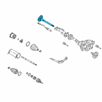 OEM 2005 Chevrolet Silverado 3500 Front Drive Axle Inner Shaft (Rh) Diagram - 12471491