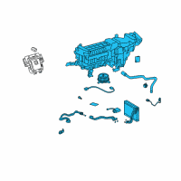 OEM Lexus LS600h Unit Assy, Cooling, Rear Diagram - 87030-50070