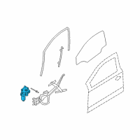 OEM 2008 Saturn Astra Motor, Front Side Door Window Regulator Diagram - 94712389